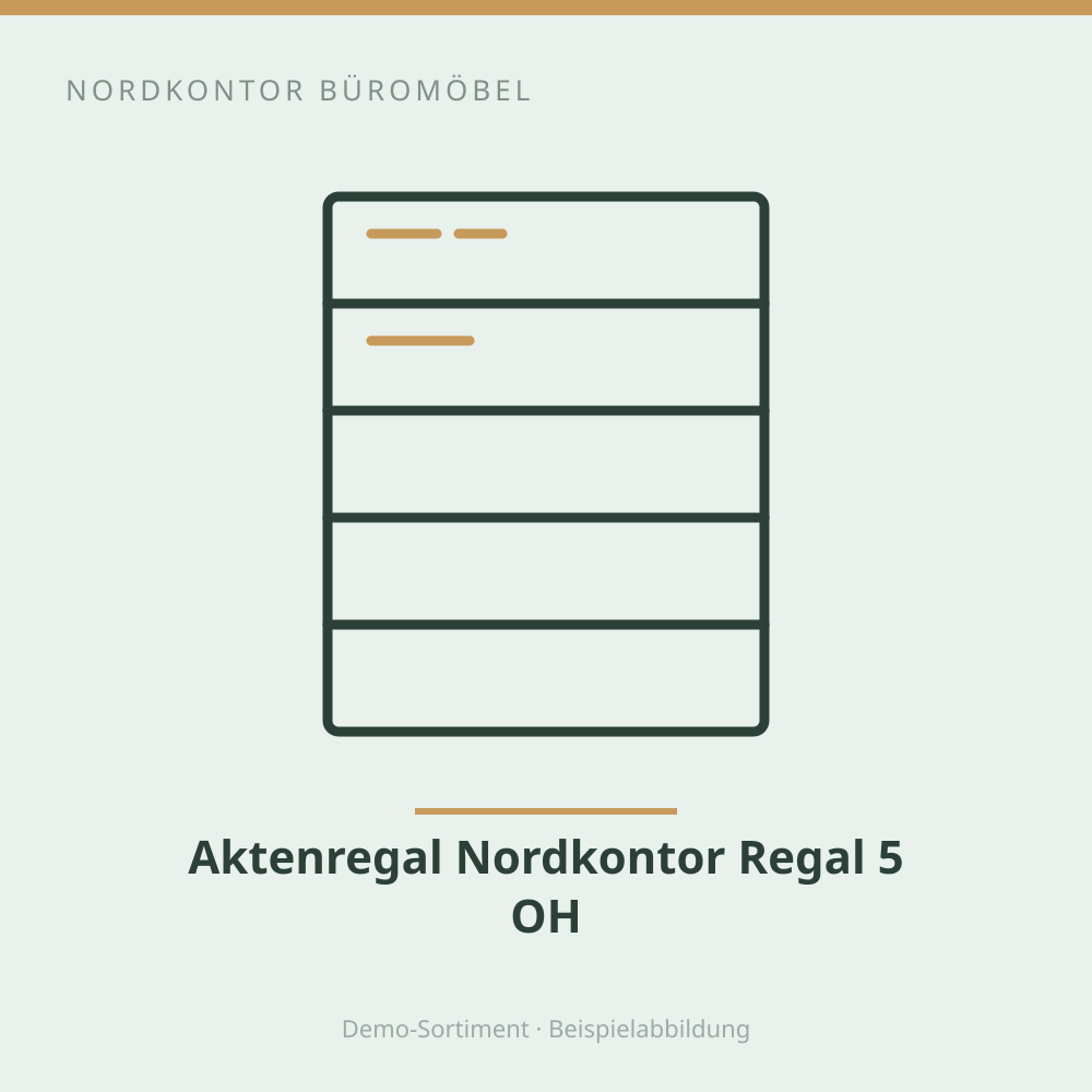 Aktenregal Nordkontor Regal 5 OH