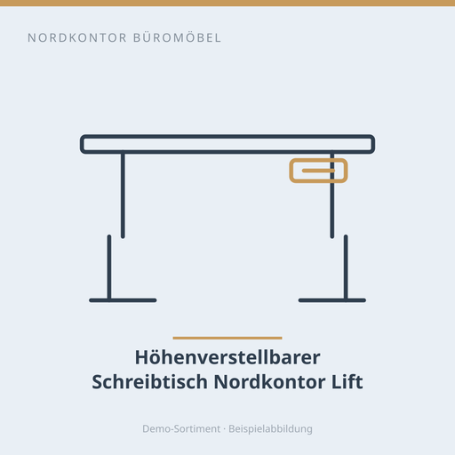 Höhenverstellbarer Schreibtisch Nordkontor Lift