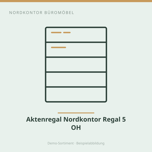 [NK-AUF-200] Aktenregal Nordkontor Regal 5 OH