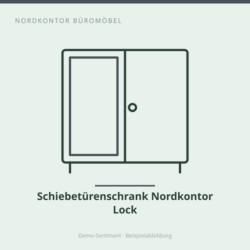 [NK-AUF-400] Schiebetürenschrank Nordkontor Lock