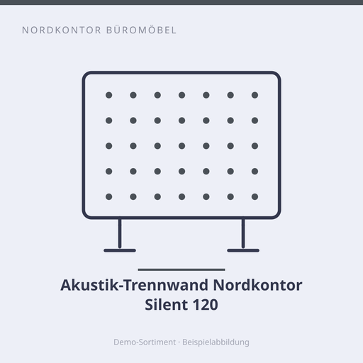 [NK-AKU-100] Akustik-Trennwand Nordkontor Silent 120