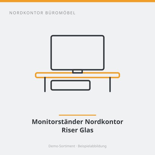 [NK-ZUB-200] Monitorständer Nordkontor Riser Glas